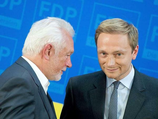 Bunte Farben, klare Worte: FDP-Chef Christian Lindner (rechts) und sein Vize Wolfgang Kubicki wollen die Liberalen mit dem Dreikönigstreffen wieder auf die Erfolgsspur führen.