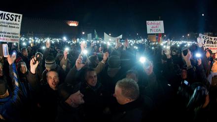 Anti-Islam-Demonstration in Dresden.