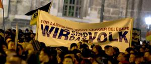 "Wir sind das Volk" - das Plakat soll ganz bewusst an eine positiv besetzte Demonstrationstradition erinnern. 