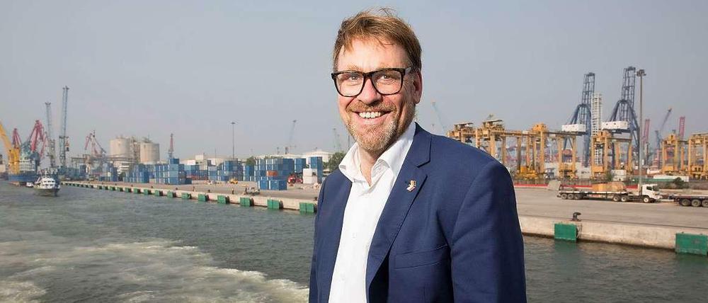 Gute Laune in Jakarta: Andreas Görgen, Chef der Kulturabteilung im Auswärtigen Amt, begleitete den Außenminister im November nach Indonesien.