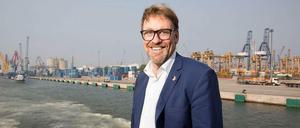 Gute Laune in Jakarta: Andreas Görgen, Chef der Kulturabteilung im Auswärtigen Amt, begleitete den Außenminister im November nach Indonesien.