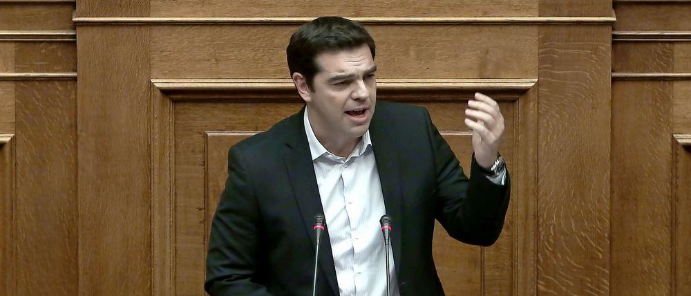 Noch Oppositionsführer Alexis Tsipras.