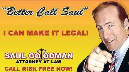 Ein Anwalt für alle Fälle. Saul Goodman (Bob Odenkirk), der windige Rechtsverdreher aus der US-Serie „Breaking Bad“, bekommt im kommenden Jahr eine eigene Serie. 
