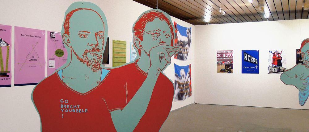 Lenin als Wegweiser. Blick in die Ausstellung.