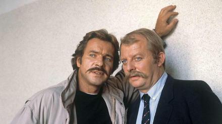 Partner von Schimansky. Eberhard Feik, hier mit Götz George, soll laut "Zeit"-Magazin für die Stasi gearbeitet haben.