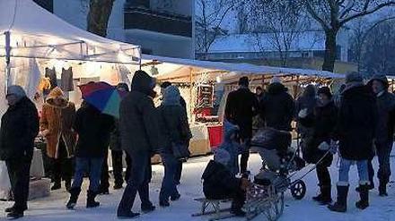 Eine weiße Weihnacht ist diesmal unwahrscheinlich. Aber der Markt in Westend findet wieder statt.