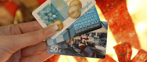 Wünsch' dir was. Gutscheine für Bekleidung werden besonders häufig verschenkt.