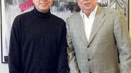 Das Urteil fällt aus. Betrügerische Machenschaften waren Christian Neuling (l.) und Klaus-Hermann Wienhold vorgeworfen worden. Sie bestritten das.