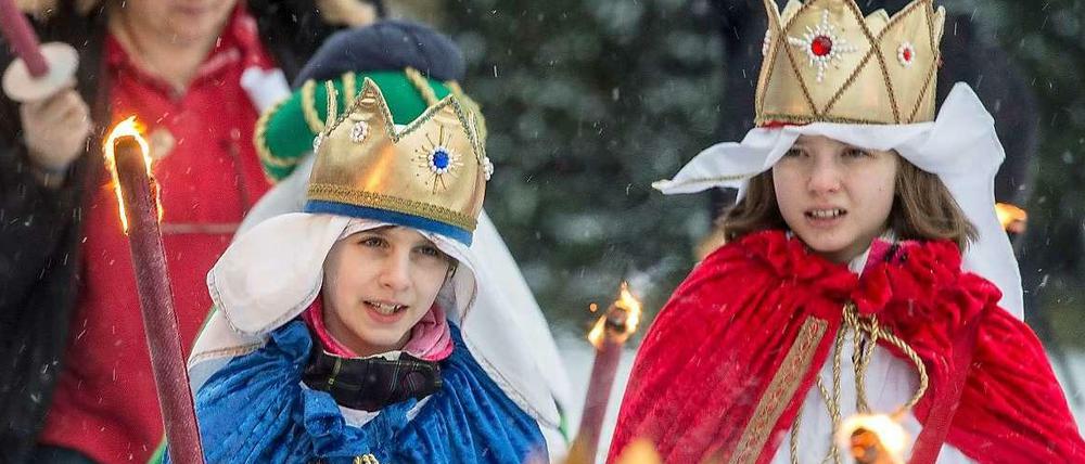 Sind die nicht süß? Sternsinger.