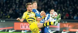 Endlich konsequent. Jens Hegeler (hinten) hat geholfen, Hertha zu stabilisieren.