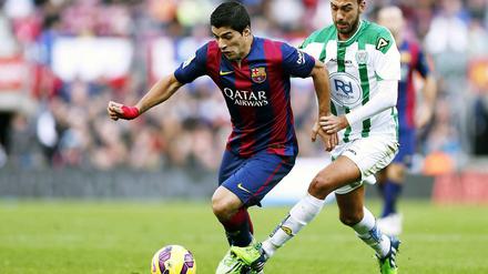 Unermüdlicher Kämpfer: Luis Suárez (links).