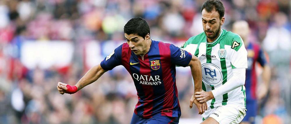 Unermüdlicher Kämpfer: Luis Suárez (links).