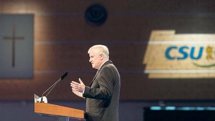 Parteichef Horst Seehofer beim CSU-Parteitag in Nürnberg