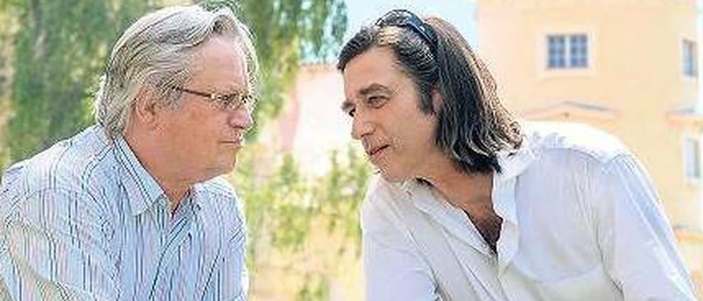 Der 80-jährige Siegfried Matthus (links) und sein Sohn Frank.