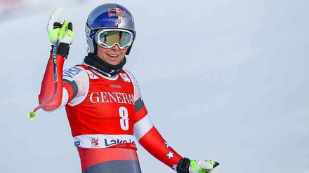 Lindsey Vonn (Foto) fehlten 0,85 Sekunden auf die zweimalige Olympiasiegerin Tina Maze.
