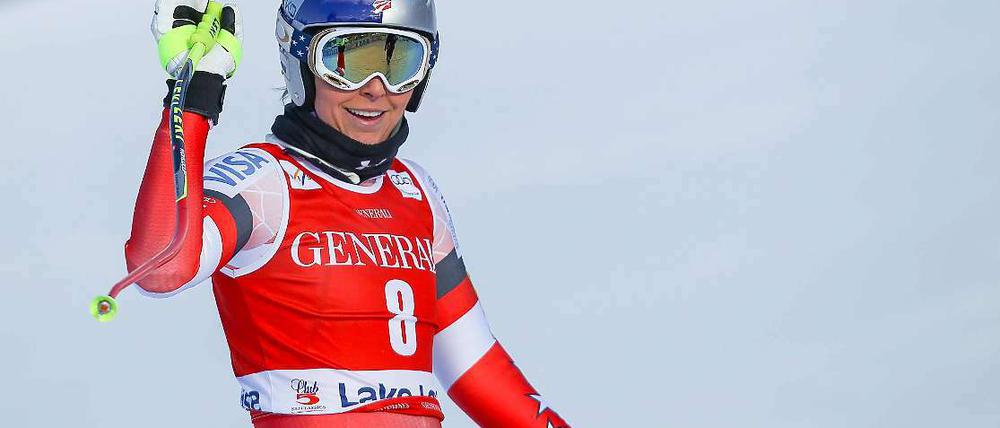 Lindsey Vonn (Foto) fehlten 0,85 Sekunden auf die zweimalige Olympiasiegerin Tina Maze.