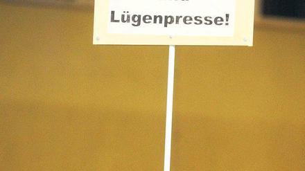 Klare Ansage. Wo Pegida demonstriert, ist dieses Plakat immer dabei. 