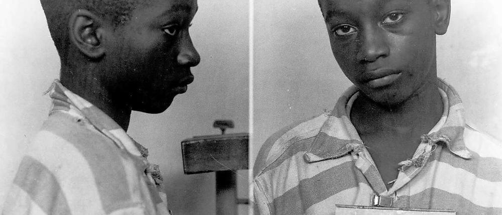 Der damals 14-jährige George Stinney nach seiner Verhaftung in der Strafanstalt. 