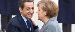 Ein Bild aus alten Tagen. Kanzlerin Angela Merkel und Nicolas Sarkozy - damals noch Präsident - 2012 in Paris.