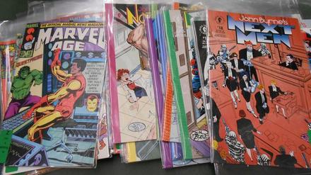 Geschenkt: Einige der Comic-Hefte von der Comic Art Collection der Michigan State University, die jetzt in Berlin studiert werden können.