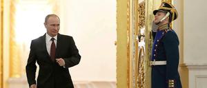 Gewagter Vergleich: Wladimir Putin fühlt sich beim Kampf um die Krim an den Tempelberg erinnert.