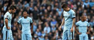 Zuversicht sieht anders aus: Manchester City droht mal wieder in der Gruppenphase der Champions League auszuscheiden.