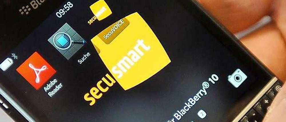 Bisher gelten vor allem Blackberrys mit Secusmart-Technologie als abhörsicher. Vodafone bietet bald eine App-Lösung an.