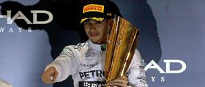 Finaler Triumph: Lewis Hamilton gewinnt das Rennen in Abu Dhabi und damit den Weltmeistertitel in der Formel 1.