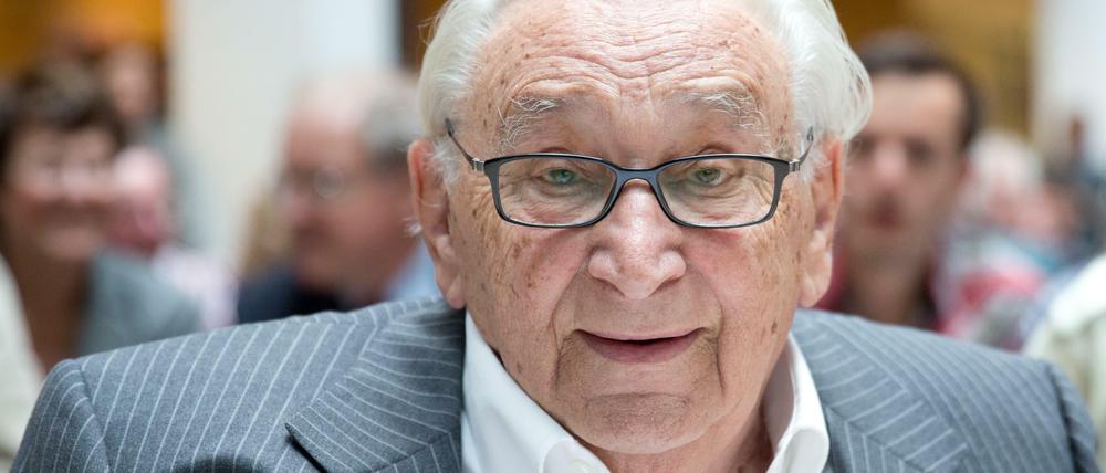Lebende SPD-Legende und Mitgestalter der deutschen Ostpolitik unter Willy Brandt: Egon Bahr.