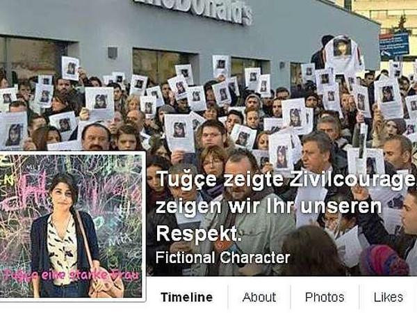 Eine Facebook-Seite zum Andenken an die junge Studentin Tugce A.