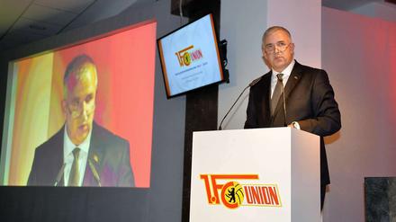 Unions Präsident Dirk Zingler konnte gute Zahlen verkünden.