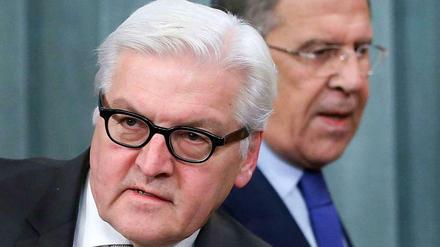 Neue Töne im Ukraine-Konflikt. Frank-Walter Steinmeier am Dienstag in Moskau.
