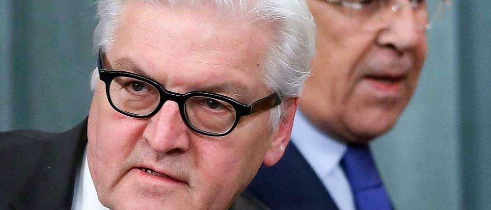 Neue Töne im Ukraine-Konflikt. Frank-Walter Steinmeier am Dienstag in Moskau.