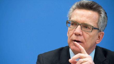 Bundesinnenminister Thomas de Maizière (CDU).