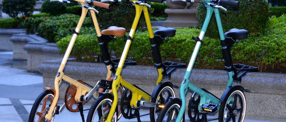 Das urbane Faltrad Strida aus Taiwan ist nun auch in Deutschland erhältlich.