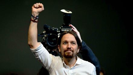 Gibt sich kämpferisch und entschlossen: Podemos-Chef Pablo Iglesias