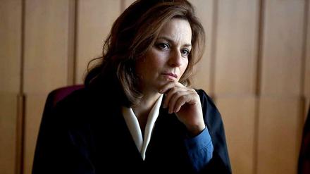 Nachdenkliche Richterin, Martina Gedeck spielt Kirsten Heisig, die Jugendrichterin, die sich im Juni 2010 das Leben nahm.