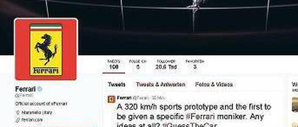 Unter verschärfter Beobachtung. Der offizielle Twitter-Account von Ferrari vermeldete am Donnerstag den Wechsel von Sebastian Vettel.