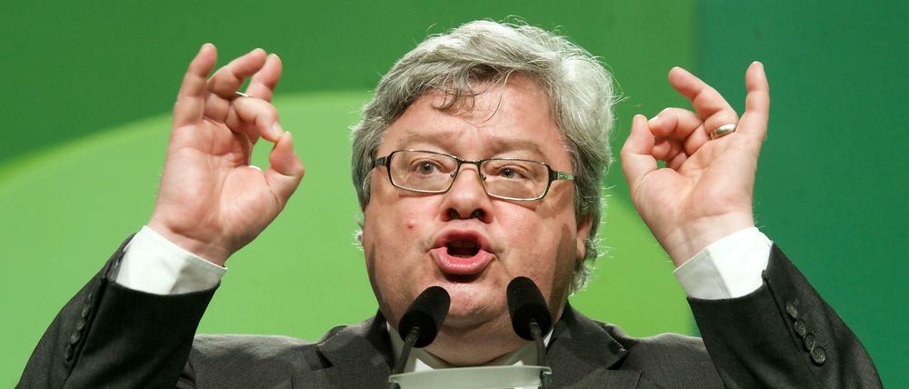 Bei sich selbst anfangen. Reinhard Bütikofer, Ex-Vorsitzender der Grünen, will nicht über Rot-Rot-Grün nach der nächsten Bundestagswahl diskutieren. Erst mal müssten die Grünen auf sich gucken und ein Ergebnis erzielen, das sie koalitionsfähig macht.
