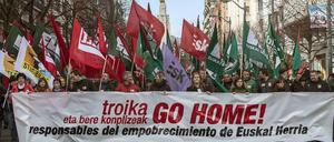 Widerstand. Die Politik der Troika brachte nicht nur in die Spanien die Bevölkerung auf die Straße.