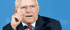 Finanzminister Wolfgang Schäuble.
