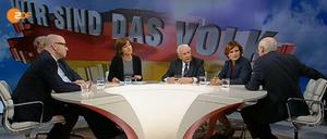 Die Talkrunde bei Maybrit Illner.