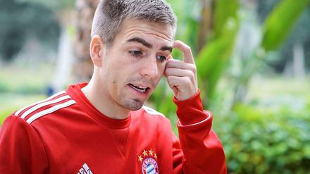 Philipp Lahm hat sich im Training am Fuß verletzt (hier ein Archivbild).
