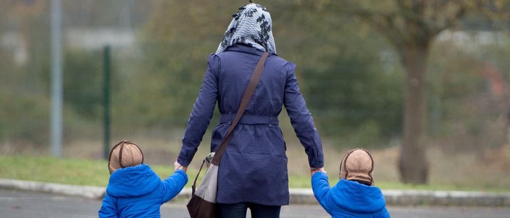 In einer Flüchtlingsunterkunft in Hessen