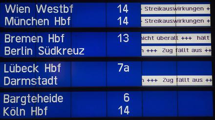 Kein Zug wird kommen. Die Lokführer wollen demnächst wieder streiken.