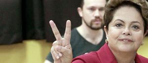 Präsidentin Dilma Rousseff wird wohl zur Stichwahl antreten müssen