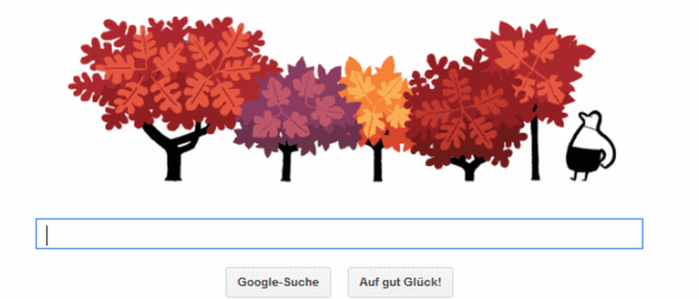 Suchmaschine bringt Google Doodle zum Herbstanfang.