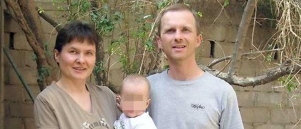 Die sächsische Familie im Jemen vor der Entführung.