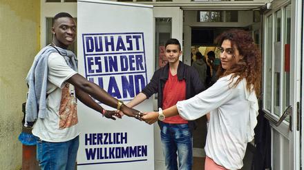 Das Projekt "Be Welcome!" unterstützt Flüchtlinge in einem Asylbewerberheim in Britz.