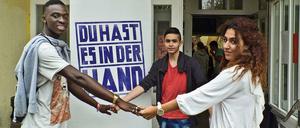 Das Projekt "Be Welcome!" unterstützt Flüchtlinge in einem Asylbewerberheim in Britz.